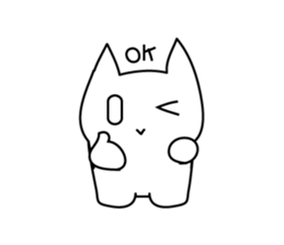 whitecats shisshi sticker #3981919
