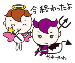 PURE ANGEL & CUTE DEVIL 3 sticker #3982261