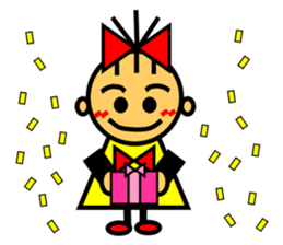 Ribbon-chan loves a ribbon! sticker #3983632