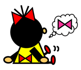 Ribbon-chan loves a ribbon! sticker #3983645