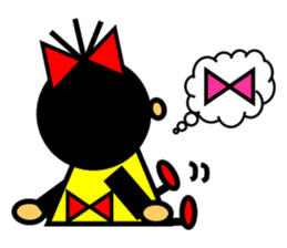 Ribbon-chan loves a ribbon! sticker #3983645