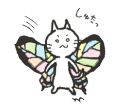 butterfly cat sticker sticker #3984168