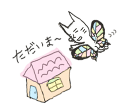 butterfly cat sticker sticker #3984177