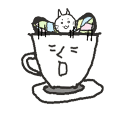 butterfly cat sticker sticker #3984181