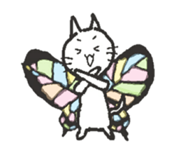 butterfly cat sticker sticker #3984196