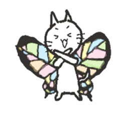 butterfly cat sticker sticker #3984196