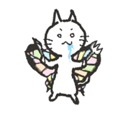 butterfly cat sticker sticker #3984197