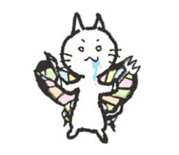 butterfly cat sticker sticker #3984197