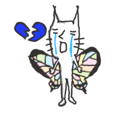 butterfly cat sticker sticker #3984200