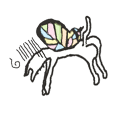 butterfly cat sticker sticker #3984206