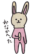 Animal head costume rabbit sticker #3984659