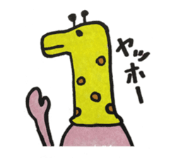 Animal head costume rabbit sticker #3984663