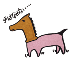 Animal head costume rabbit sticker #3984666
