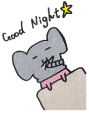 Animal head costume rabbit sticker #3984672