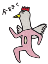 Animal head costume rabbit sticker #3984676