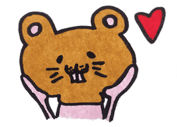 Animal head costume rabbit sticker #3984679