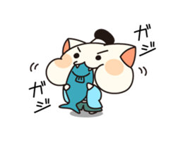 cat samurai&cat ninjya sticker #3984771