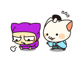 cat samurai&cat ninjya sticker #3984786