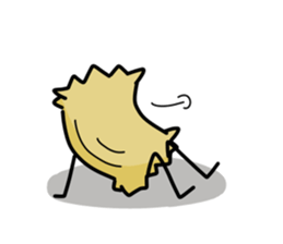 Adductor muscle of scallops sticker #3985436