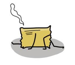 Adductor muscle of scallops sticker #3985448