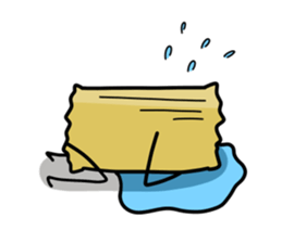 Adductor muscle of scallops sticker #3985452