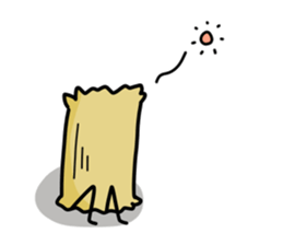 Adductor muscle of scallops sticker #3985453