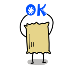 Adductor muscle of scallops sticker #3985458