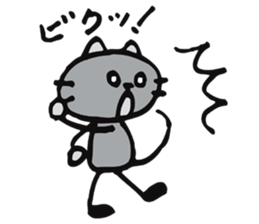 A shirokuro cat sticker #3986319