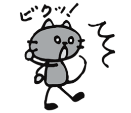 A shirokuro cat sticker #3986319