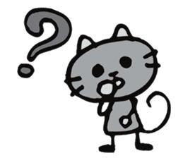 A shirokuro cat sticker #3986322