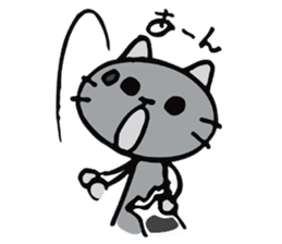 A shirokuro cat sticker #3986336