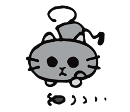 A shirokuro cat sticker #3986350