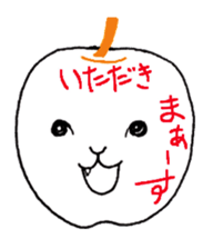 Vegetables face of Bejimon. sticker #3986706