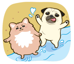 Ball in puppy love sticker #3987233