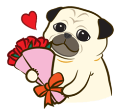 Ball in puppy love sticker #3987240