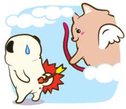 Ball in puppy love sticker #3987242