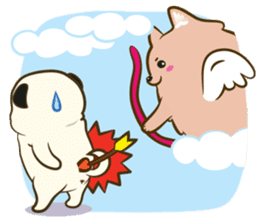Ball in puppy love sticker #3987242