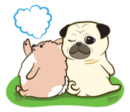Ball in puppy love sticker #3987244