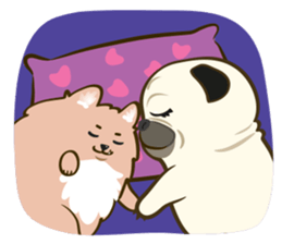 Ball in puppy love sticker #3987252
