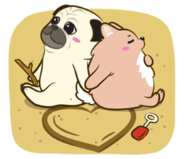 Ball in puppy love sticker #3987263