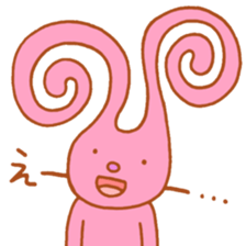 Stretch rabbit sticker #3987432