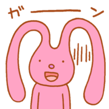 Stretch rabbit sticker #3987434