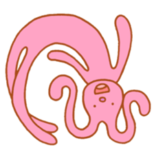 Stretch rabbit sticker #3987442