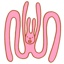 Stretch rabbit sticker #3987444