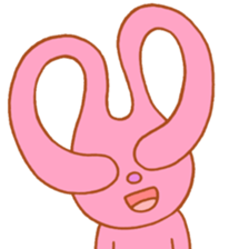 Stretch rabbit sticker #3987445