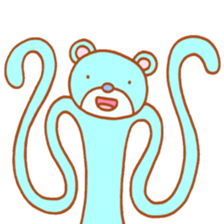 Stretch rabbit sticker #3987452