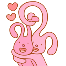 Stretch rabbit sticker #3987463