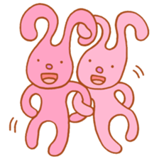 Stretch rabbit sticker #3987465