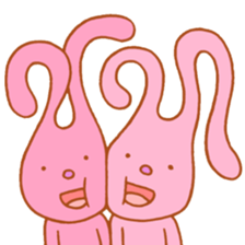 Stretch rabbit sticker #3987466