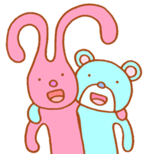 Stretch rabbit sticker #3987467